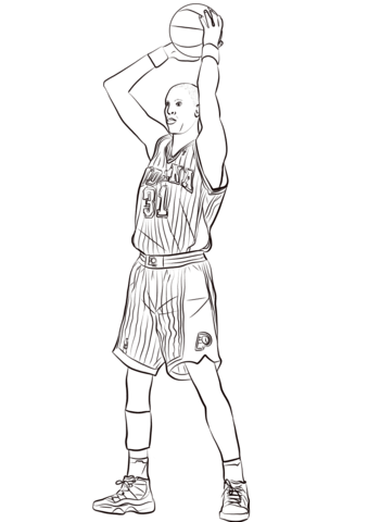 Reggie Miller Coloring Page